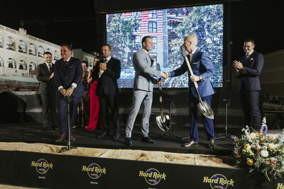 Hard Rock Executives, DB Group Board of Directors, and the Prime Minister of Malta celebrate a major milestone during a dual groundbreaking and stone laying ceremony for the Hard Rock Hotel Malta project. Photo courtesy of Frank Farrugia.