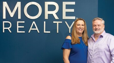 MORE Realty founders. Owners, Denise and Paul Knighton founded MORE Realty in 2015 and grew their firm to 900 agents operating in four states in less than a decade.